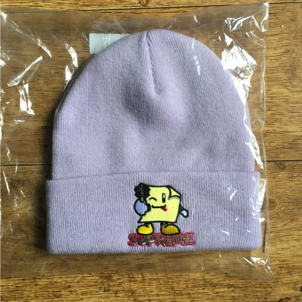 Supreme Purple Knit beanie